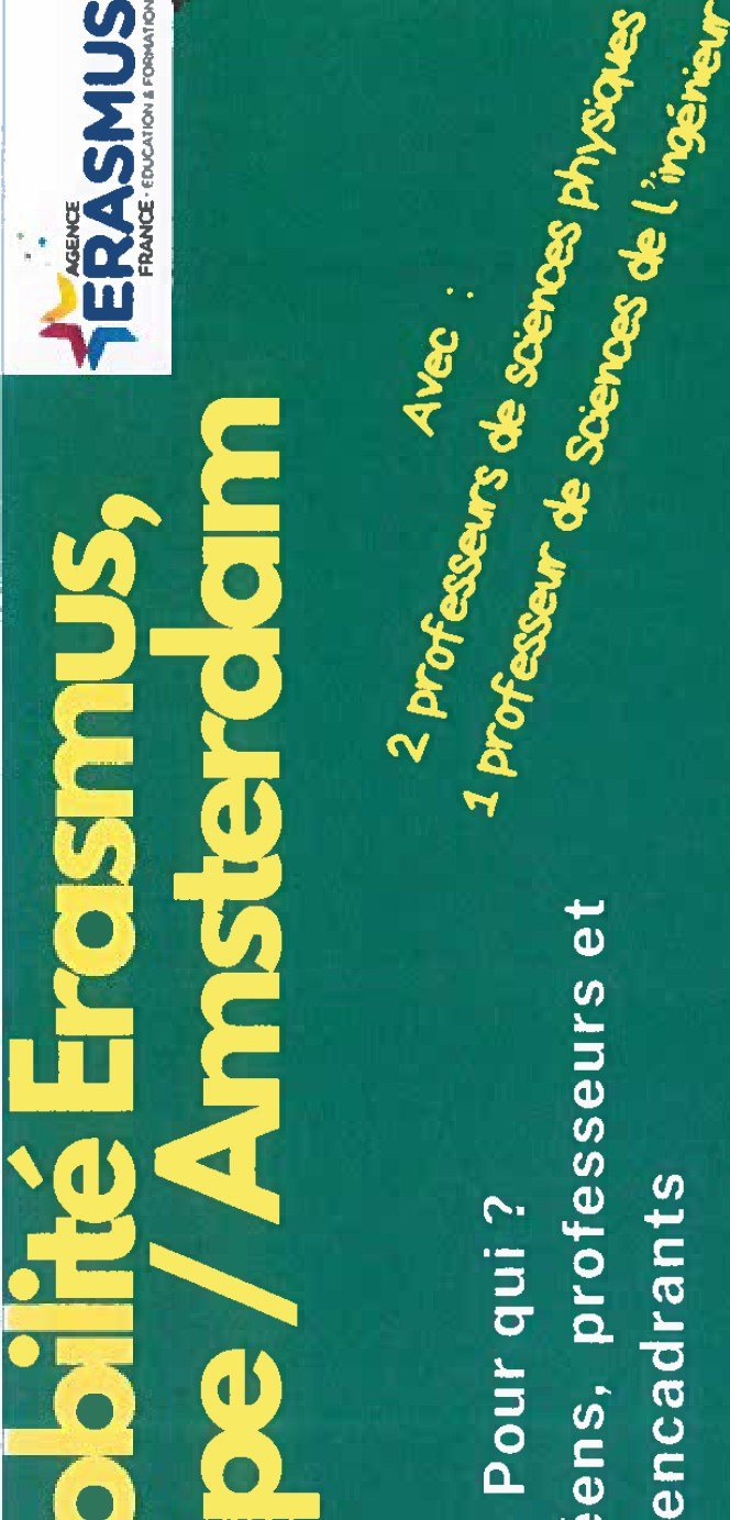 Affiche du projet Autonomie énergétique, Amsterdam (avril 2025)